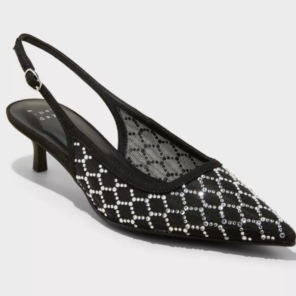 a new day Shoes - NEW! WOMEN'S GIGI SLINGBACK KITTEN HEELS SZ 9
